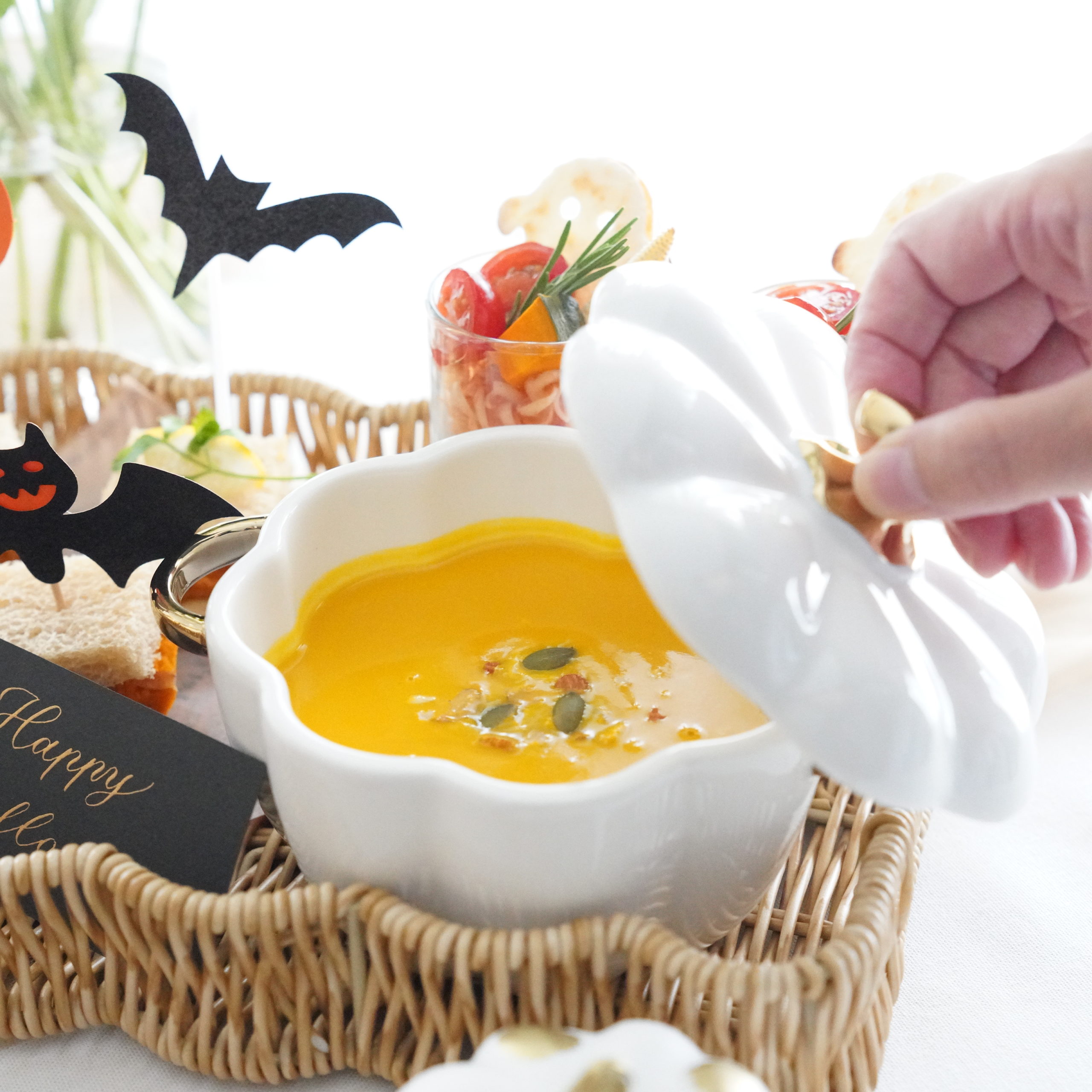 パンプキンホワイトゴールドミニキャセロール　200ml