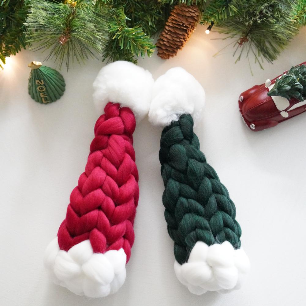 手編みサンタ帽