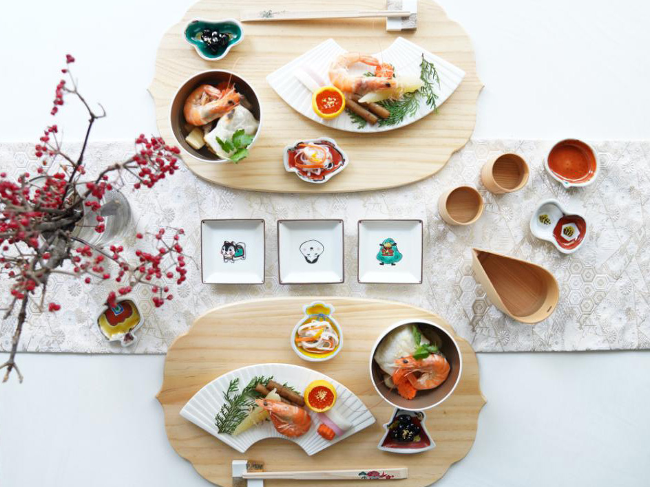 木×ホワイトを基調にした“ナチュラルでモダンなお正月テーブル