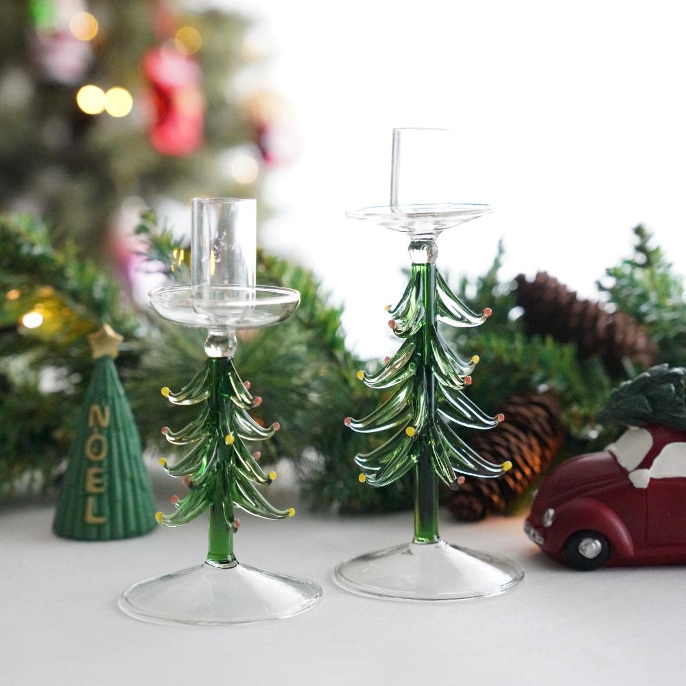 ガラスツリーキャンドルホルダーM/L