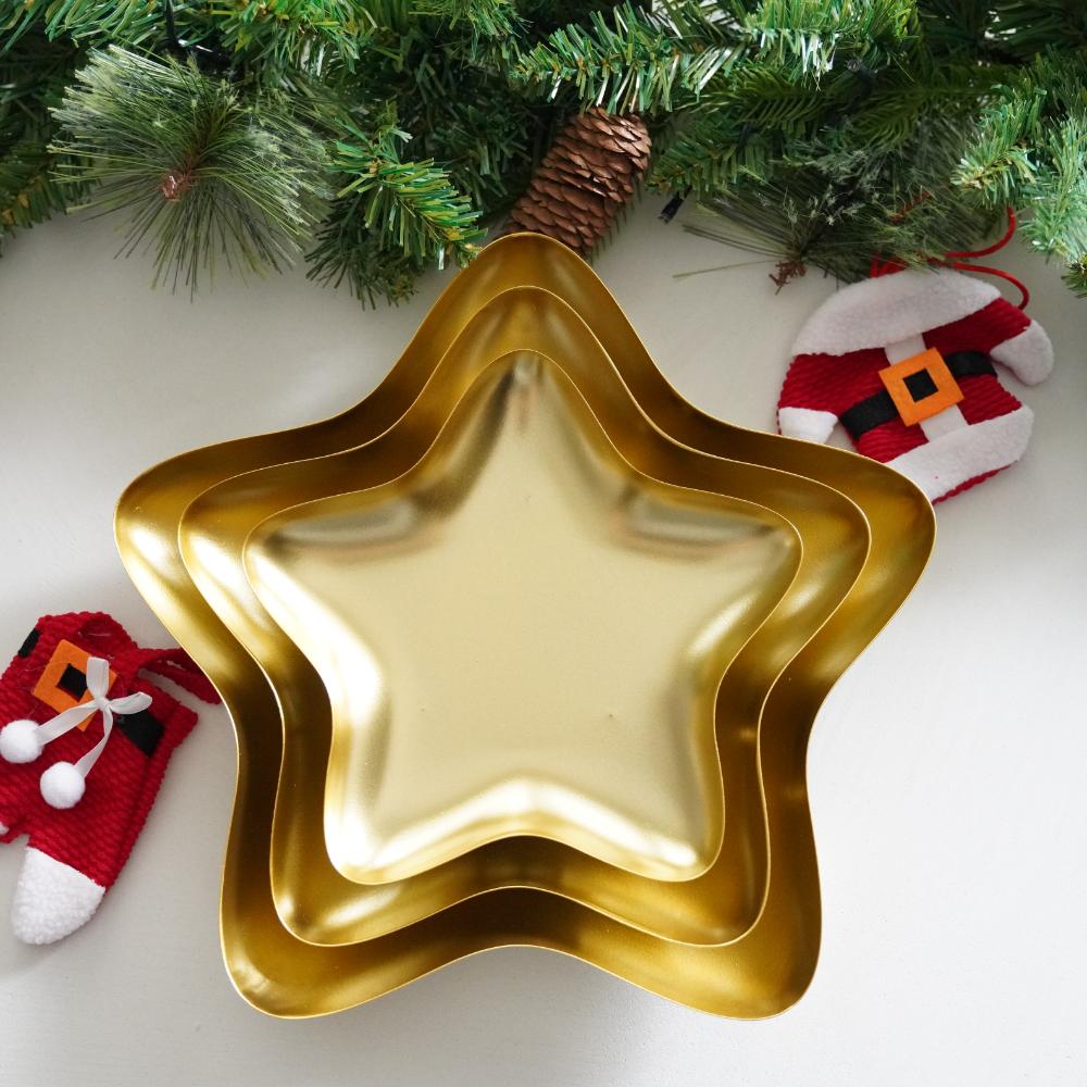 フラットスタートレイ 3点セット ゴールド（紙箱入り）