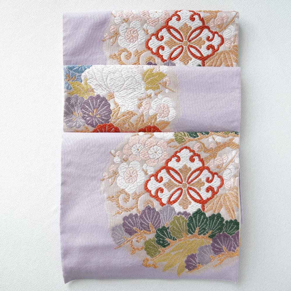 西陣織 松竹梅花の丸テーブルランナーFOURGRACEオリジナル｜ 四季折々