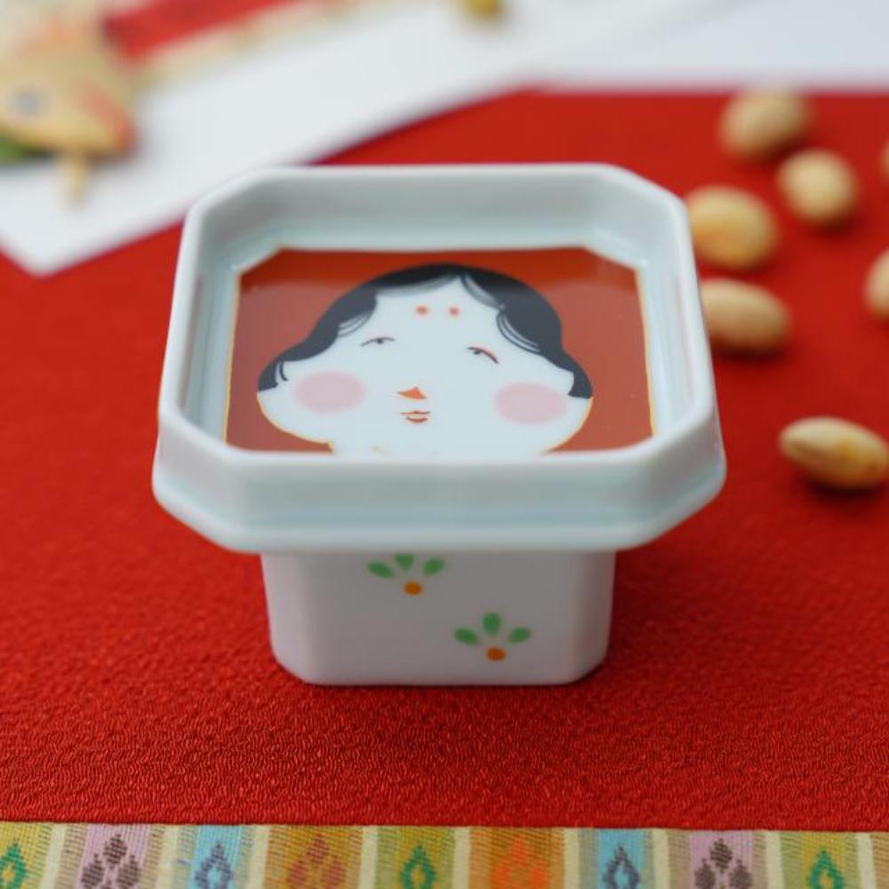 有田焼 お多福三宝小付