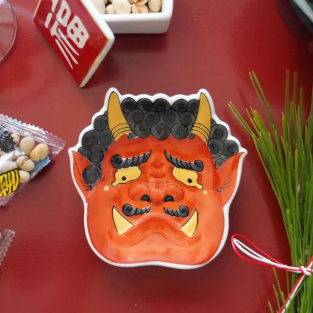 錦 泣いた赤鬼 小銘々皿