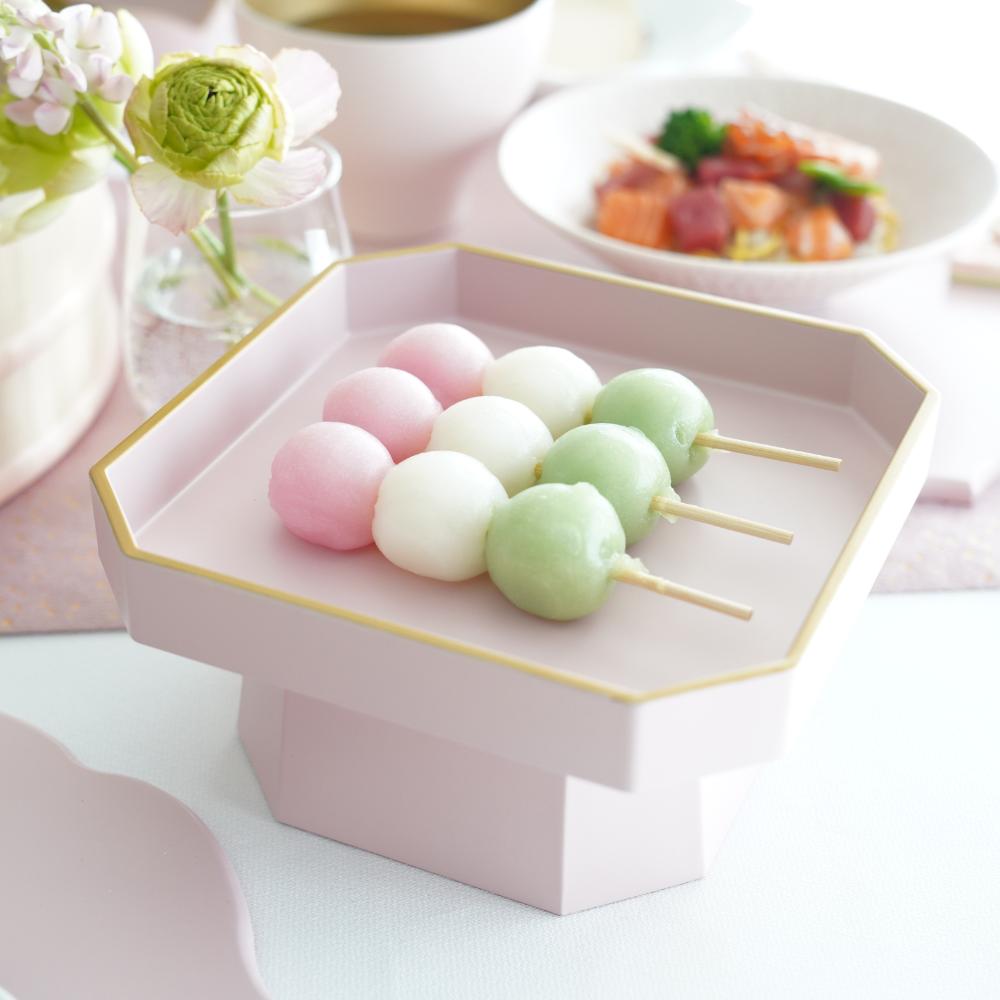 5.5寸舞三宝 ペールピンク天金