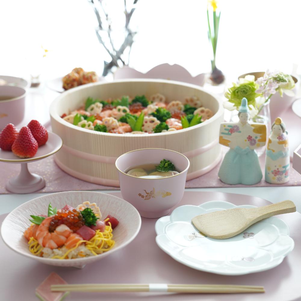 お雛祭りテーブルコーデ